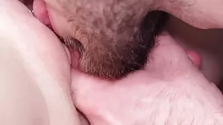 Close up CLIT LICKING! Pussy licking, pussy fingering, loud moaning real female orgasm!