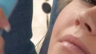 Kali Fucks Herself With Big Blue Dildo In Her Garden!