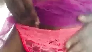 Amazing Sissy Crossdresser Fist Time She Wearing His Sister's Panty and Bra ,Show Her Ass and Big Dick