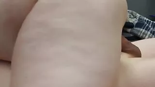 MILF PAWG Gives Hand Job, Climbs on Top and Finsihed From Behind.