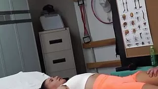 Dirty Masseur Makes Me Oiled a on My Big Ass and He Fucks My Wet Oily Pussy