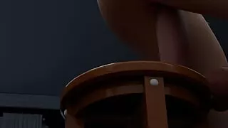 Lily Having a Fun Time with Her Dick Toy Early in the Morning Part 1