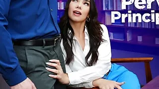 Juicy Stepmom Ivy Ireland Gets Into A Sticky Situation With The Perv Principal