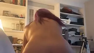 Riding Dildo Reverse Cowgirl