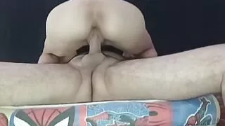 Stepsister fucks her stepbrother's cock, rides it tasty