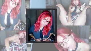 The most perverted schoolgirl begs for your cum