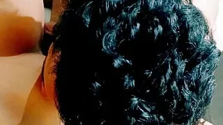 Boyfriend licking his girlfriend's pussy like juice