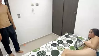 I surprise my rich stepsister naked in her room and I take advantage of the moment to fuck her very rich and hard