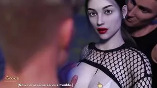 Darker 7 Grace got fucked by two men while her lover watched her