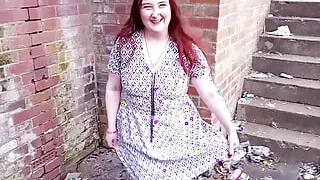 Adorable British Girl Pissing In Public - Tilly D