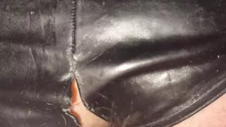 BJ,handjob and fuck in latex and hood