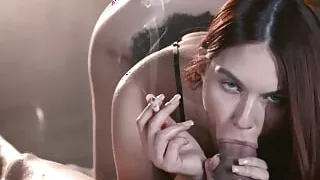 Hot Teen Leya Desantis In Steamy Smoking Sex - Cock Dripping Cum In Smoke Cigarette Blowjob