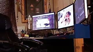 2nd Attempt at a Massage Video with My Roommate. She Blames the Lotion....