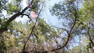 Wetting New Black Jeans in Public