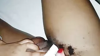 She shaved my dick once again to get ready to fuck it