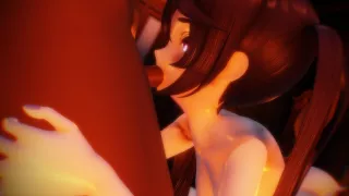 Minu The Witch Gets Spitroasted like a Slut