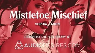 Wife shared and fucked in every hole at Christmas party Bisexual DP husband and friend share her pussy and mouth