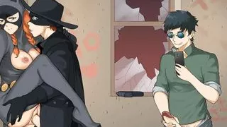 MILF's Plaza: Zorro and Cat Woman Cosplay Sex in Abandoned Building - Episode 16