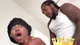 His long jamaican dick was milking cream right outta my tight teen pussy