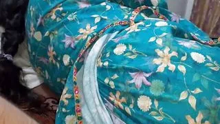 Bed share sex with Indian Step mom