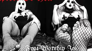 Goth foot fetish JOI (trailer)