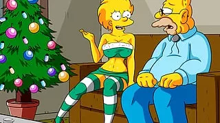 Christmas at nursing home - The Simptoons