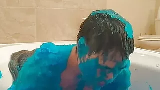 Ultra Blue Slime Bath Gunge Experience Solo Boy