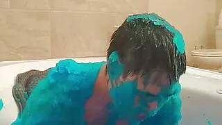 Ultra Blue Slime Bath Experience Solo Boy II