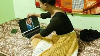 indian desi porn star sanjana calling her boyfriend to fucked with huge cock when she is alone in home