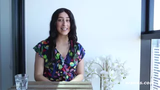 Dark Haired Beauty Gets Off With A Large Dildo