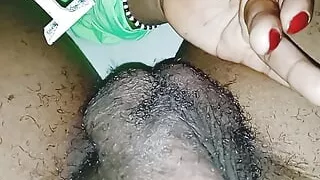 Finally the dick is full shaved,now let's fuck,
