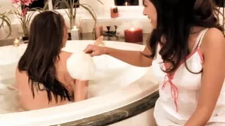 Celeste Star and Ruby Reyes are hot lesbians with brunette