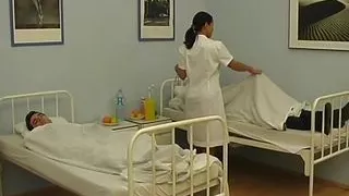 Alluring German nurse gets fucked by a patient