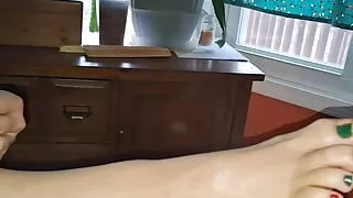 Who wears the pedicure better?