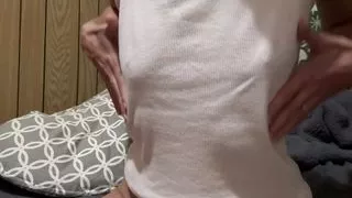 Milf playing with her boobies and finishing with a vibrator