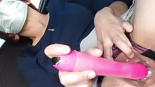 Midday Supermarket, Horny Masturbation in the Car Parking Lot