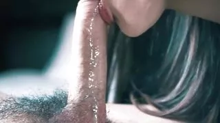 Sensual Closeup Blowjob - Sloppy Oral Creampie