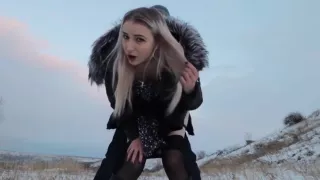 Stacy Starando In Russian Chick In Winter In Nature Sucks Off Her Lovers Plump Penis