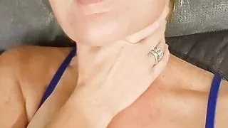 A Plug in the Ass I Dildo My Pussy in Sexy Lingerie a Good Mature MILF