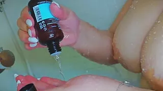 My Neighbor Masturbates in the Bathroom Taking a Shower and I Am a Perverted Voyeur - BBC POV