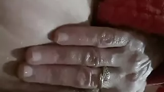 Masturbation in Front of the Window with External Light