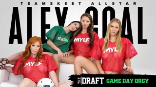 Lauren Phillips & Pristine Edge & Alex Coal & Jasmine Daze & Brad Sterling & Bobby Beefcakes in The Draft: Game Day Orgy - TeamSkeetAllStars