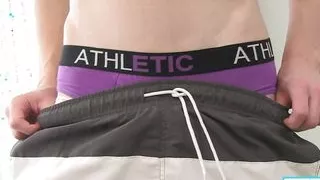 Fit Blonde Twink Angel R Strokes His Cock Until Cumming!