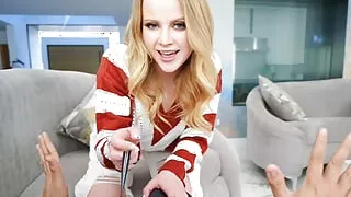 SisLovesMe - Lucky Stepbro Tricks And Hammers Stepsister Paris White's Juicy Teen Pussy For Favors