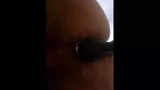 Hairy blind with horniness. Anal masturbation, cock, feet and dildo and a lot of loud moaning.