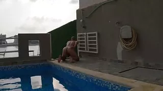 Arab Kuwaiti gay Exhibitionist CAUGHT CRUISING Naked IN public #Compilation