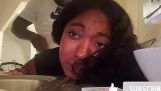 Annoying stepbro finally convinces stepsister to fuck him