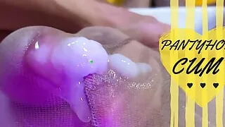 Pantyhose Mutual Masturbation and Piss