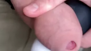 Huge cockhead on vibrator