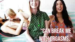 Ersties - Dark Haired Beauty Invites Petite Redhead Over For Lesbian Fun